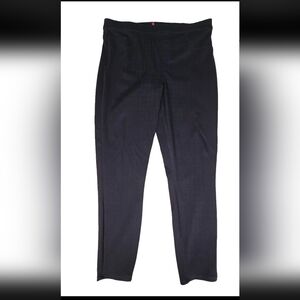 Spanx Jeanish Ankle Leggings Shapewear Sz 1X Blue Check Pull On Tummy Control